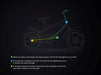 Cruzaa Built-In Speakers & Bluetooth Electric Bike, Carbon Black - 60km Range Urban City Bikes Cruzaa 