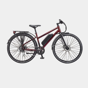Ezego Commute EX Ladies Electric Bike, Deep Red Electric Hybrid Bike Ezego 