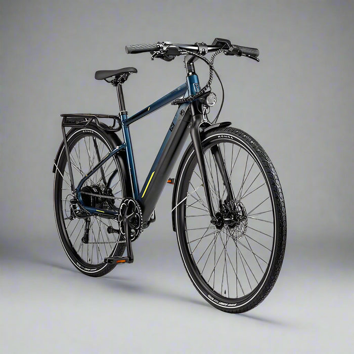 Ezego Commute Int Gents 250W Electric Bike, Blue Electric Hybrid Bike Ezego 