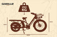Gorille Cargorille Fat Tyre Electric Cargo Bike - 250W Cargo Gorille 