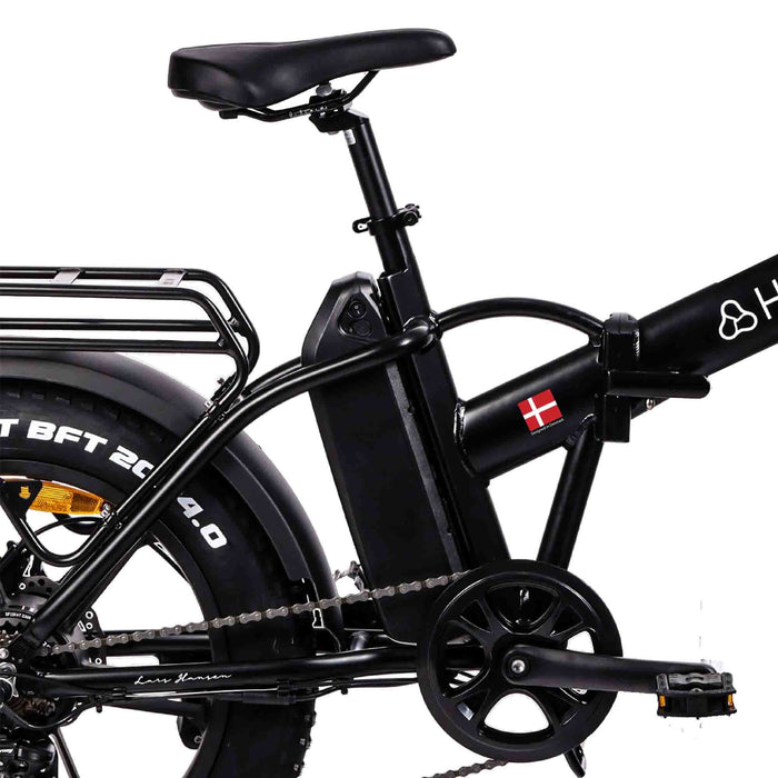 Hygge Vester Electric Folding Bike, Onyx Black Electric Folding Bike Hygge 