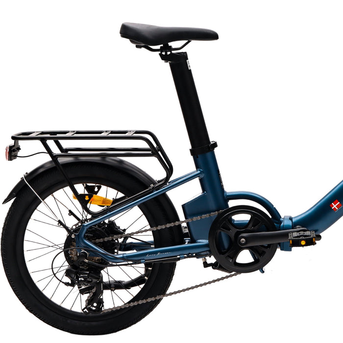 Hygge Virum Folding Electric Bike, Navy Blue Electric Folding Bike Hygge 